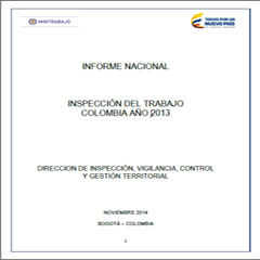 Informe Nacional Inspección del trabajo Colombia año 2013