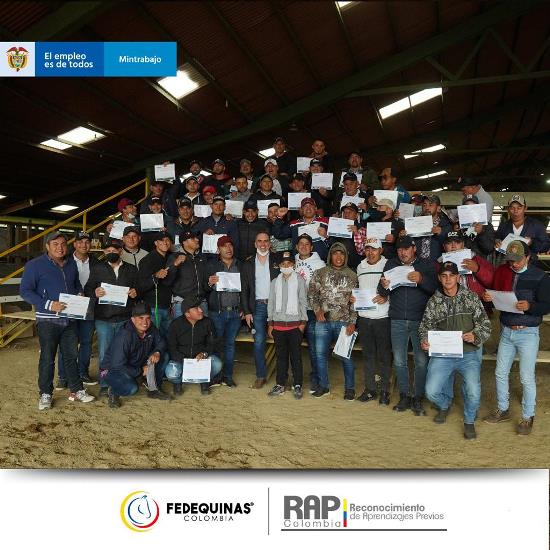 Más de 600 personas del sector equino participaron en las jornadas de Reconocimiento de Aprendizajes Previos