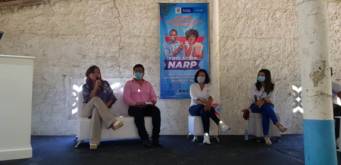 En Cartagena, se realizó feria para la inclusión laboral a jóvenes NARP